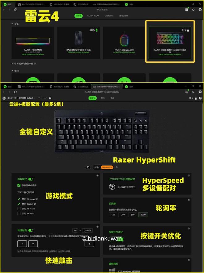 蛇黑寡妇蜘蛛V4矮轴竞技极速版体验j9国际站登录轻薄矮轴指尖狂飙：雷(图14)